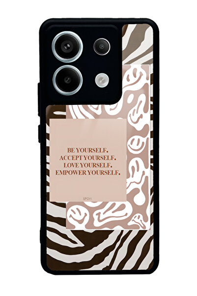 Spoyi حافظة هاتف لامعة لهاتف Xiaomi Redmi Note 13 Pro 5G Emoji Zebra Design