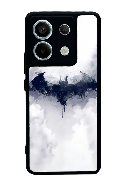 Spoyi Xiaomi Redmi Note 13 Pro 5G Beyaz Batman Tasarımlı Glossy Telefon Kılıfı