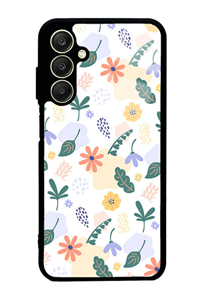 Spoyi Samsung A25 Minik Çiçekler Tasarımlı Glossy Telefon Kılıfı