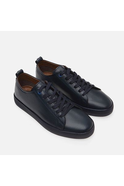 Yaya by Hotiç Pantofi casual pentru bărbați Yaya bleumarin din piele naturală