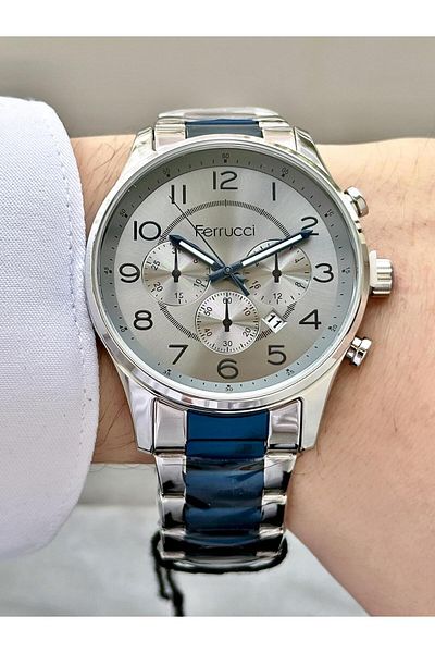 Ferrucci  Men's Metal Cord Wrist Watch with Calendar