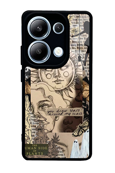 Spoyi Xiaomi Redmi Note 13 Pro 4G Güneş Tanrıça Tasarımlı Glossy Telefon Kılıfı