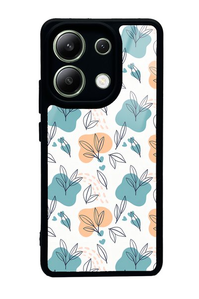 Spoyi Xiaomi Redmi Note 13 4g Glossy Phone Case with Tiny Leaves Design