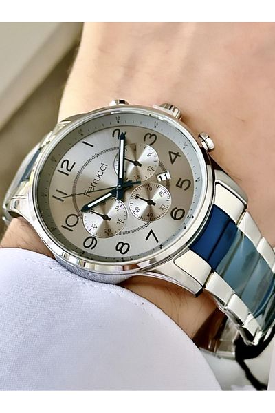 Ferrucci  Men's Metal Cord Wrist Watch with Calendar