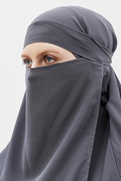 Altobeh Έτοιμο πρακτικό σιφόν τριών στρώσεων με πέπλο τριγωνικό Hajj Umrah Shawl Souffle Hijab Nikap Smoked