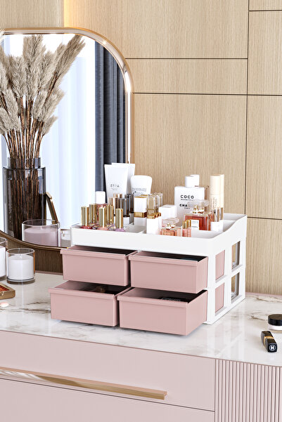 Pufwin Home Συρτάρια Paris Πολλαπλών χρήσεων Μακιγιάζ Καλλυντικό Τραπέζι Μπάν...