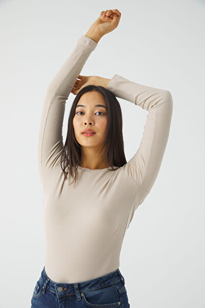 urban focus Crew Neck Long Sleeve Bodysuit