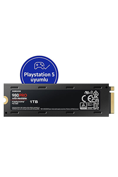 Samsung 980 PRO 1TB 22x80mm PCIe Gen 4.0 x4 NVMe M.2 Soğutuculu SSD
