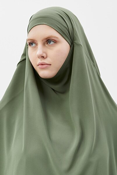 Altobeh Έτοιμο πρακτικό σιφόν τριπλής στρώσης με πέπλο Τρίγωνο Hajj Umrah Shawl Souffle Hijab Nikap Pistachio Green