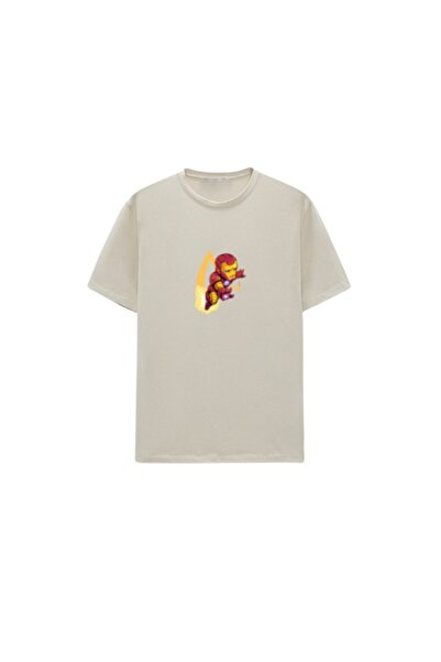 SELF CONTROL Unisex Oversize kroj Iron Man T-shirt
