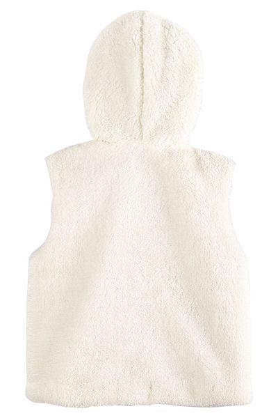 İdilbaby&Mamino IDILBABY&MAMINO Girl's Cream Lined Plush Vest