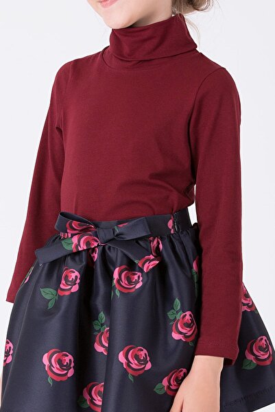 GOOSE Kız Çocuk Balıkçı Yaka Bordo Bluz