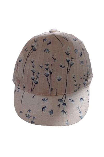 Kitti Baby Girl Light Pink Flower Patterned 0-18 Months Hat
