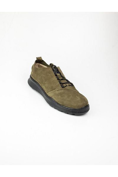 JAMES FRANCO 9771 Green Nubuck Leather Men's Casual Shoes