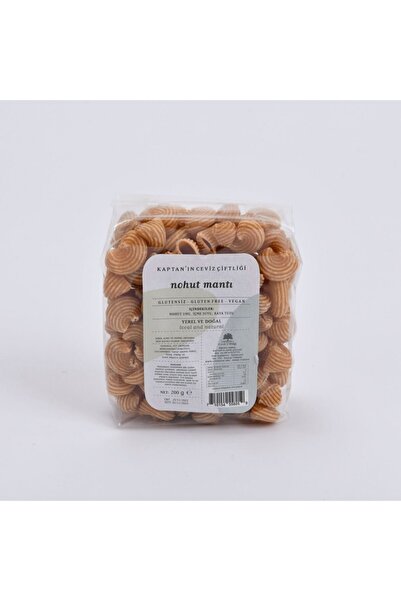 Kaptan`ın Ceviz Çiftliği Glütensiz ve Vegan Yerli Nohut Mantı Pipe Rigate (200 G)
