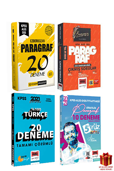 Pegem Akademi Yayıncılık 2024 Pegem KPSS/ALES/DGS Paragraf Deneme+Paragraf Çı...