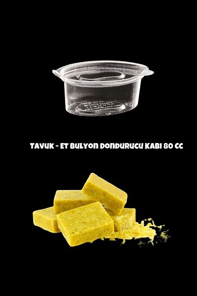 Özkan Ambalaj Temizlik 50 Pieces Chicken Juice Ice Cream Mold - 80 Cc
