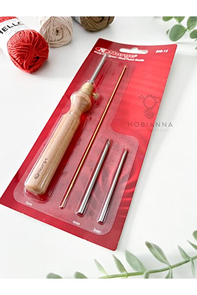 teknotrust Nurge Kalın Uçlu Ahşap Punch Iğnesi Seti