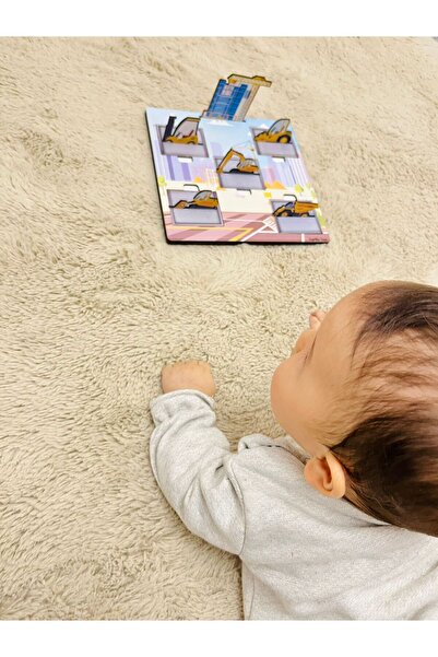 Karter İnovasyon İş Makineleri Ahşap Oyuncak, İnşaat Oyuncakları, 6Lı İnşaat ...