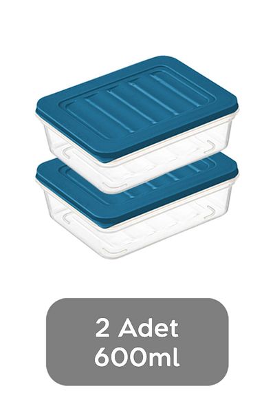 Meleni Home 2-Piece Refrigerator Organizer - 600 ml Oil Storage Container Suitable for Microwave and Freezer