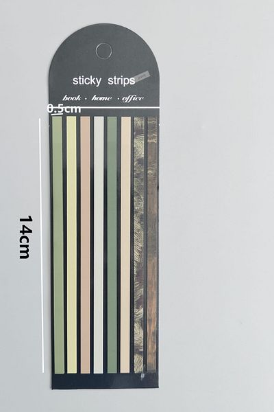 Mona Craftist Long Strip Semi-Transparent Adhesive Post It,Index,Sticker