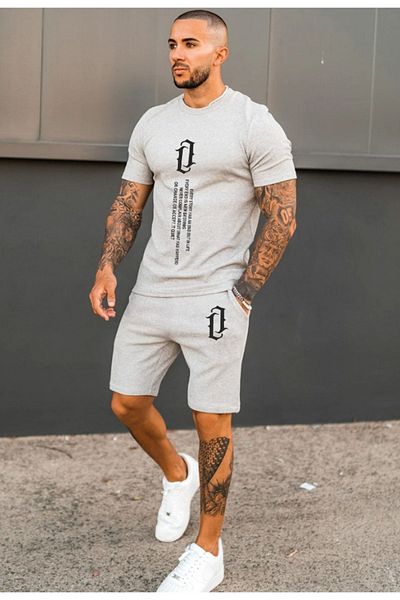 Surprise tekstil Vertical Printed Shorts and T-Shirt Set