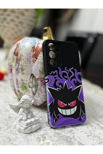 kalimera Samsung A34 Compatible Silicone Launch Pattern Phone Case with Velvet Inside Camera Protection