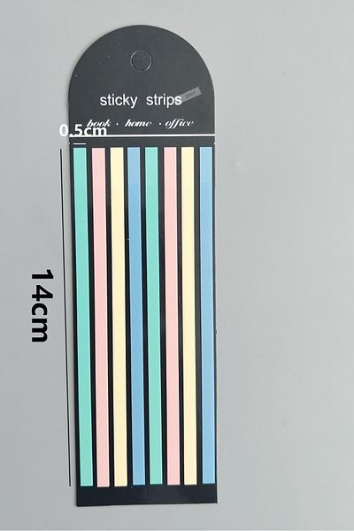 Mona Craftist Long Strip Semi-Transparent Adhesive Post It,Index,Sticker