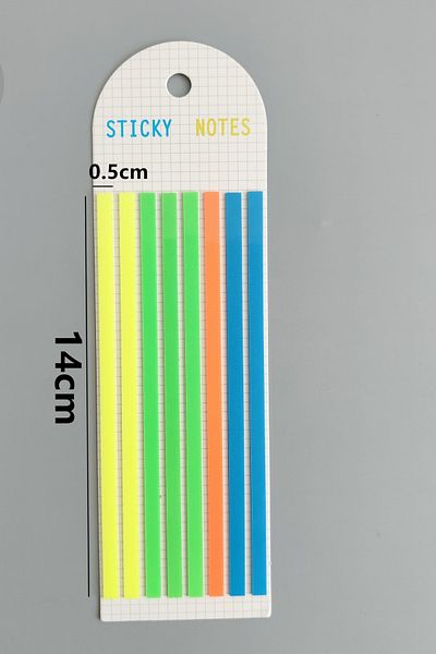 Mona Craftist Long Strip Semi-Transparent Adhesive Post It,Index,Sticker