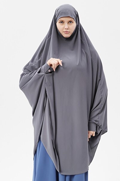Altobeh Γυναικείο Hijab Medina Silk Sheet Top Veiled Souffle Hijab Smoked