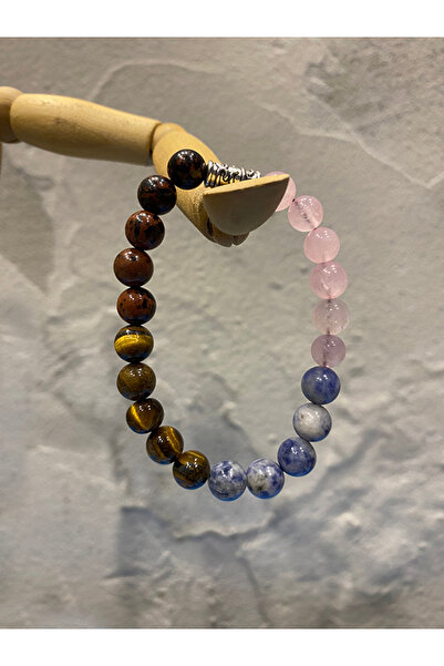 USE NATURA Good Sleeping Bracelet - (Sodalite, Pink Quartz, Tiger Eye, Agate)