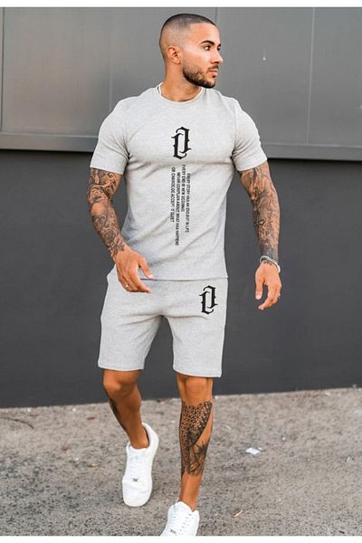 Surprise tekstil Vertical Printed Shorts and T-Shirt Set
