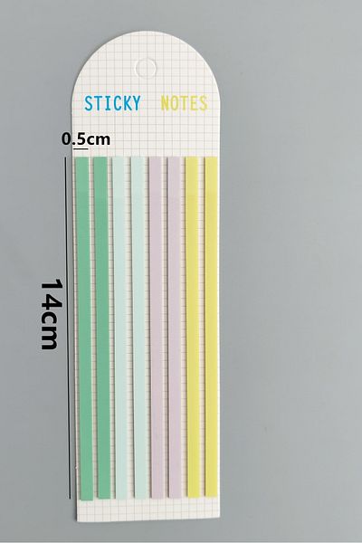 Mona Craftist Long Strip Semi-Transparent Adhesive Post It,Index,Sticker