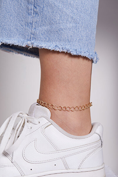 Elika Silver Chain Model Women's Bijouterie Anklet