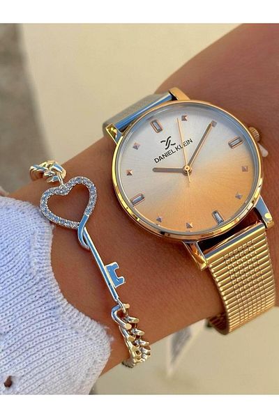Daniel Klein Dk.ft.1.346 Steel Cord 30 Mt Water Resistant New Season Stylish Design Women's Wristwatch