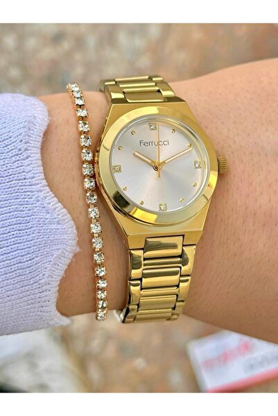 Ferrucci Frc.ft.1.273 Ferucci Çelik Kordon 30 Mt Suya Dayanıklı Yeni Sezon Şık Tasarım Bayan Kol Saati