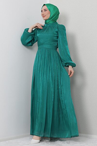GİZ AGİYİM Φόρεμα Biray Hijab Πράσινο