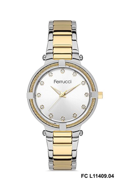 Ferrucci Frc.ft.1.217 Çelik Kordon 30 Mt Suya Dayanıklı Şık Tasarım  Kol Saati