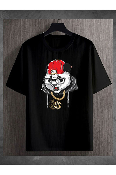 BEGRİFF تي شيرت بطبعة باندا بتصميم دولار للجنسين