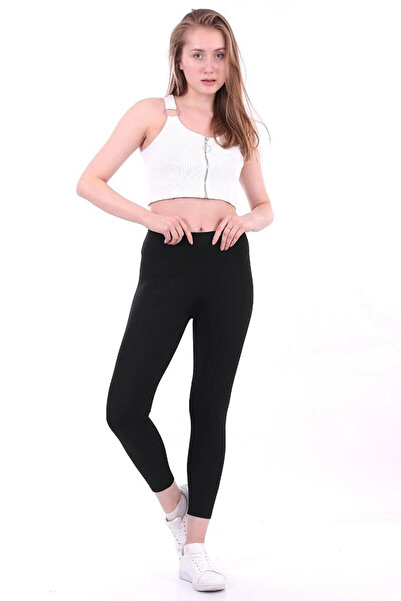 JILLY Colanți cu talie înaltă Maya Black cu snur, foarte confortabile