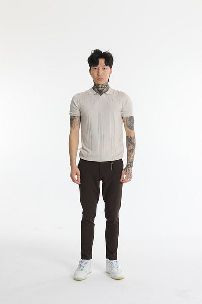 The Champ Clothing Ανδρικό πλεκτό μπλουζάκι Polo Neck