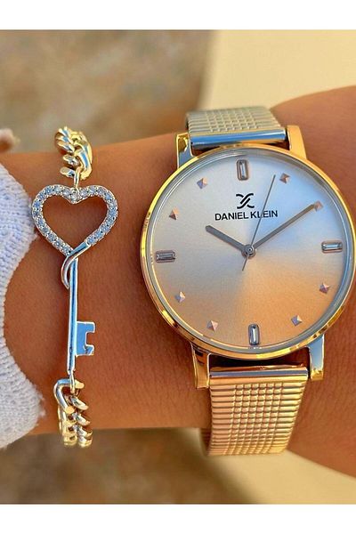 Daniel Klein Dk.ft.1.346 Steel Cord 30 Mt Water Resistant New Season Stylish Design Women's Wristwatch