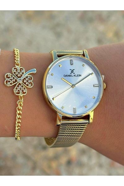 Daniel Klein Dk.ft.1.360 Steel Cord 30 Mt Water Resistant New Season Stylish Design Women's Wristwatch