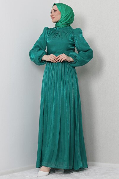 GİZ AGİYİM Φόρεμα Biray Hijab Πράσινο