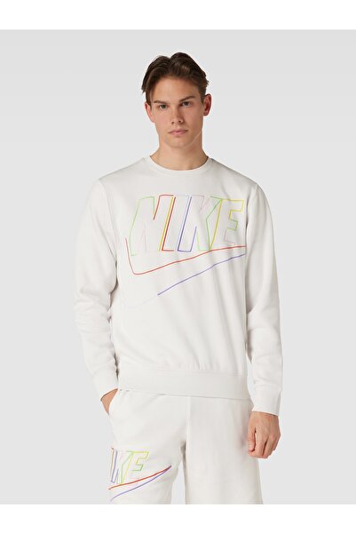 Nike Club+ Crew Krem Erkek Sweatshirt
