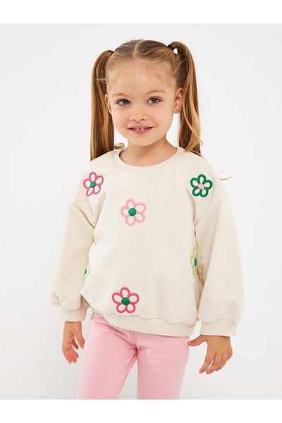 LC Waikiki Crew Neck Baby Girl Sweatshirt