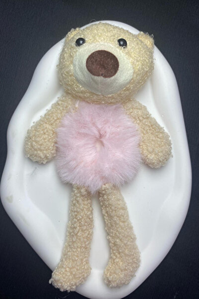 Jaida Moda Cataramă din cauciuc pentru ursuleț de pluș mare roz pudră pentru femei