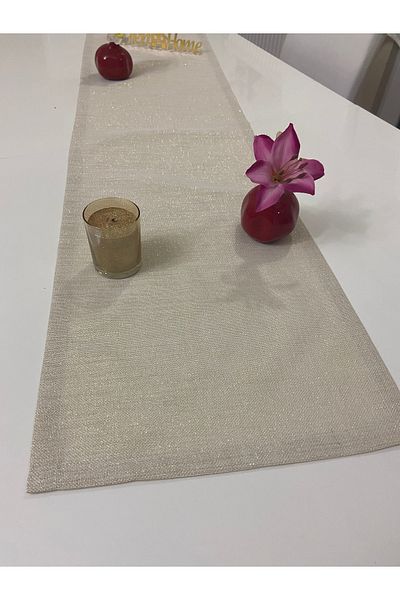 Zeren Home Ασημί Bougainvillea Gold Χρώμα Ορθογώνιο Runner 40x160