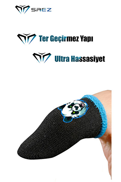 Saez E-spor Mobile Parmak Eldivenleri Special Animal Series Killer Panda 1 Çift 2 Parmaklık