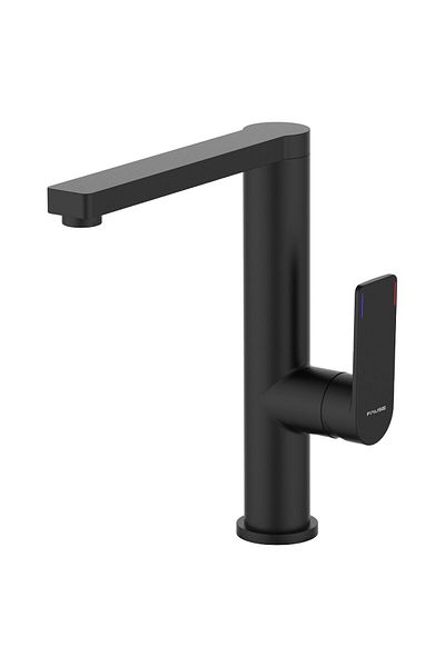 Fause Sink Faucet Piedra Black KTE122-B